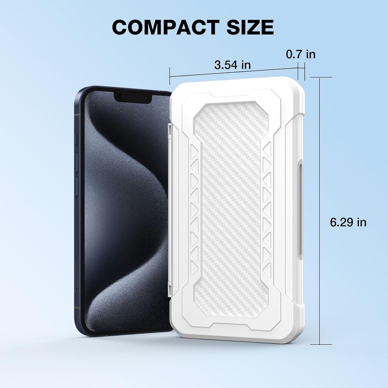 HEIYING Switch Game Case for Nintendo Switch 2 2025/Lite/OLED, White Game Memory Holder with 24 Games Card Slots and 24 Micro SD Cards Slots - Image 5